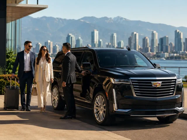 Private car service from Vancouver to Seattle with chauffeur and luxury SUV.